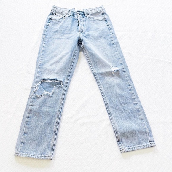 Twelve by Ontwelfth Ripped Denim Jeans Button Fly TW90331-VNLT SZ25 - Picture 9 of 9